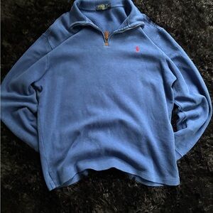 Ralph Lauren Royal Blue Quarter-Zip Sweater